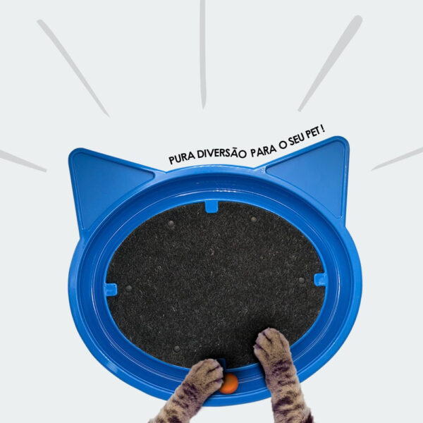 Arranhador para Gatos com Bolinha Antistress  - Azul - Imagem 5