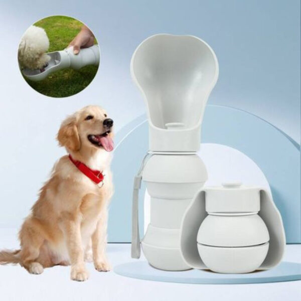 Bebedouro Portátil Para Pets Silicone - Imagem 2
