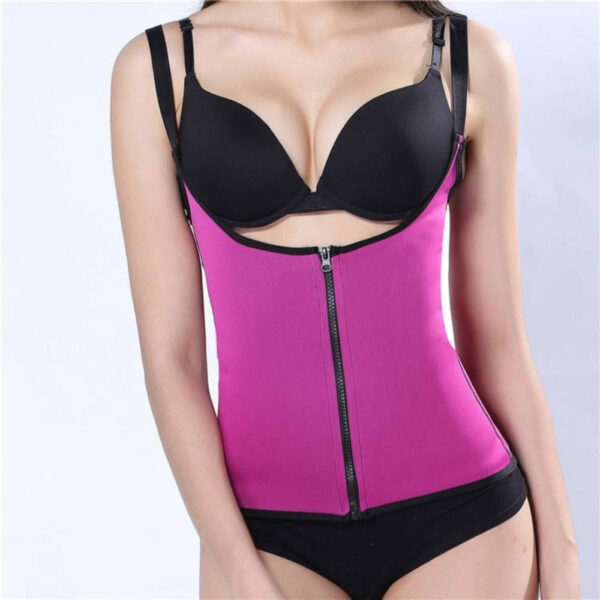 Modelador de Cintura para Mulheres Colete com Zíper - Imagem 3
